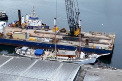 The Alma Doepel - 2nd mast being installed