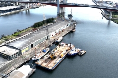 The Alma Doepel with all 3 masts installed