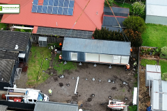 1st Container being placed in position