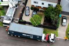 1st Container ready for lifting into position
