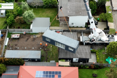 2nd container lifting into position