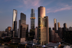 Crown Tower at sunset