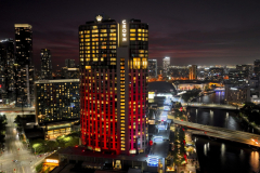 Crown tower in red