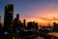 Sunset in Melbourne