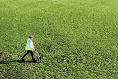 Hansen Oval Lighting Audit - grid measuring