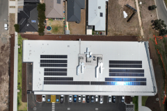 A brand new solar installation at a commercial site.- showing the professionalism of the installation