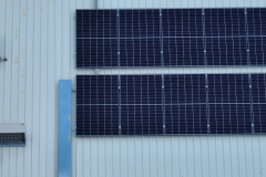 A brand new solar installation at a commercial site.- showing the professionalism of the installation