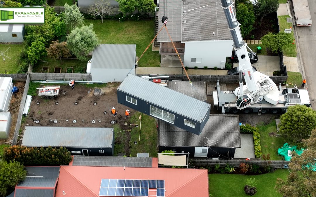 Heavy Crane Lift – Expandable Container Homes