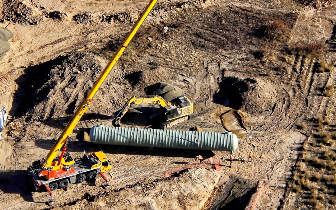 Sewer Tank Installation at New Housing Estate